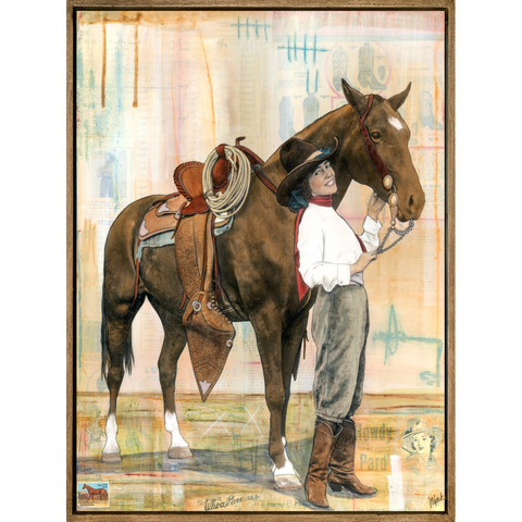 A Pretty Good Pair, 24" x 18" Framed