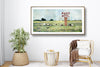 C'mon Down to the Ranch, 24x48" Framed