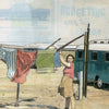 Camp Laundry, 6" x 12"
