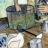 Canning Days, 8" x 8"