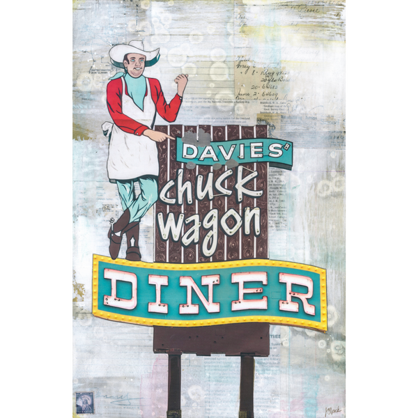 Chuck Wagon Diner, 18" x 12"
