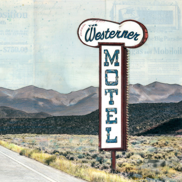 Hang up your Boots at the Westerner, 12" x 24" Framed