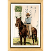 Cowboy John, 4" x 6" framed to 5x7