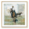 Meet me at the Rodeo, 48" x 48" Framed Installation