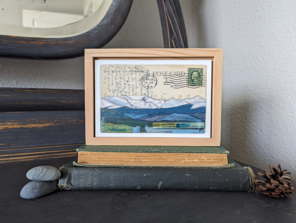 Summer Peaks Postcard, 4" x 6" framed to 5x7