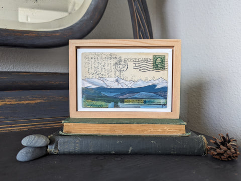 Summer Peaks Postcard, 4" x 6" framed to 5x7