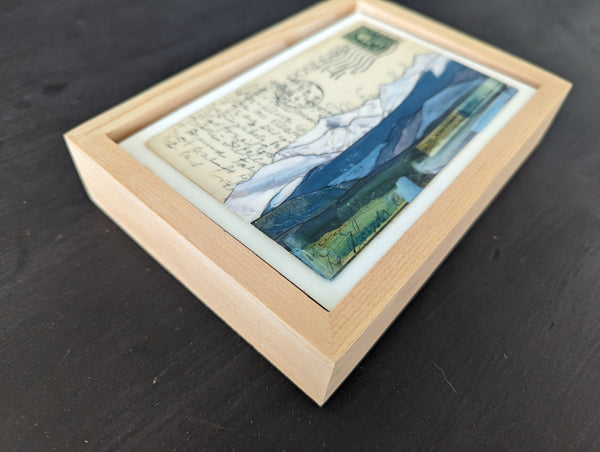 Summer Peaks Postcard, 4" x 6" framed to 5x7