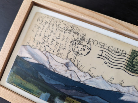 Summer Peaks Postcard, 4" x 6" framed to 5x7
