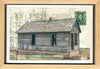 Shell of a Home Postcard, 4" x 6" framed to 5x7