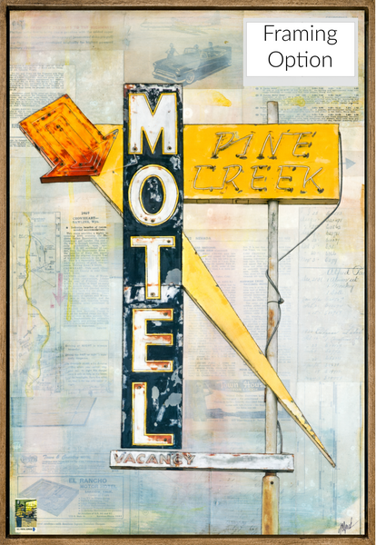 Pine Creek Motel, 24" x 16"