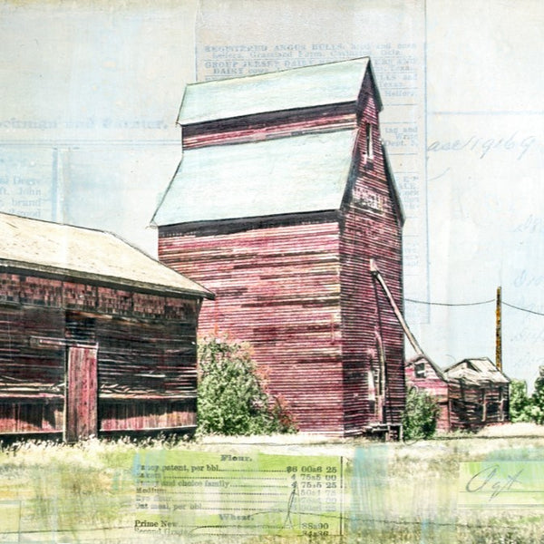 Red Elevator, 6" x 18"