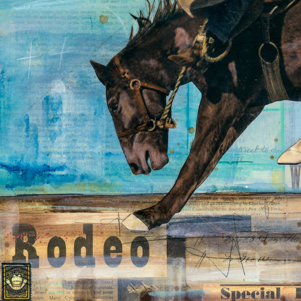 Ride it Out, 18" x 18" Framed