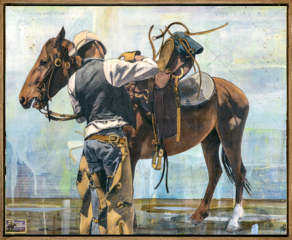 Saddle Up, Roll Out, 16" x 20" Framed
