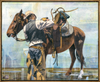 Saddle Up, Roll Out, 16" x 20" Framed