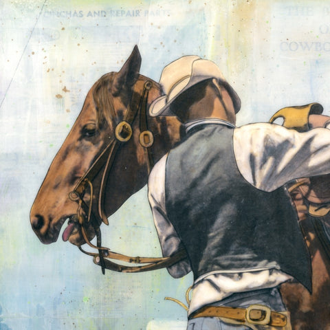 Saddle Up, Roll Out, 16" x 20" Framed
