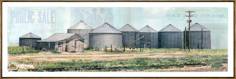 The Grain Keeper, 12" x 36" Framed
