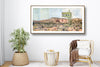 To the Desert, Westward Ho! 24" x 48" Framed
