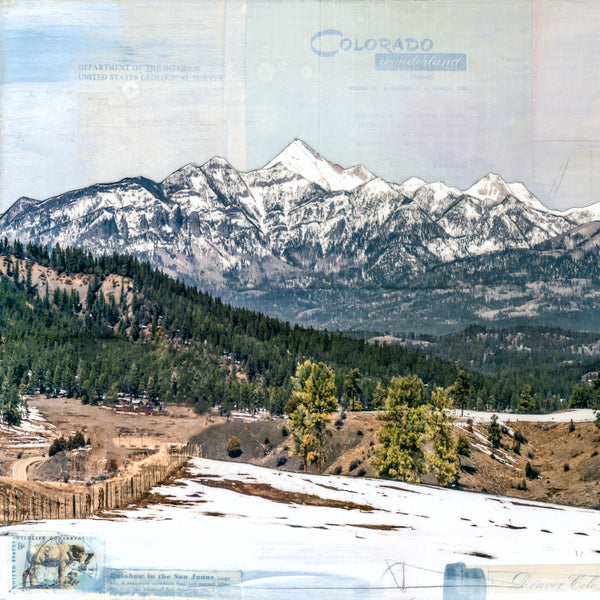 To the San Juans, 12" x 36"