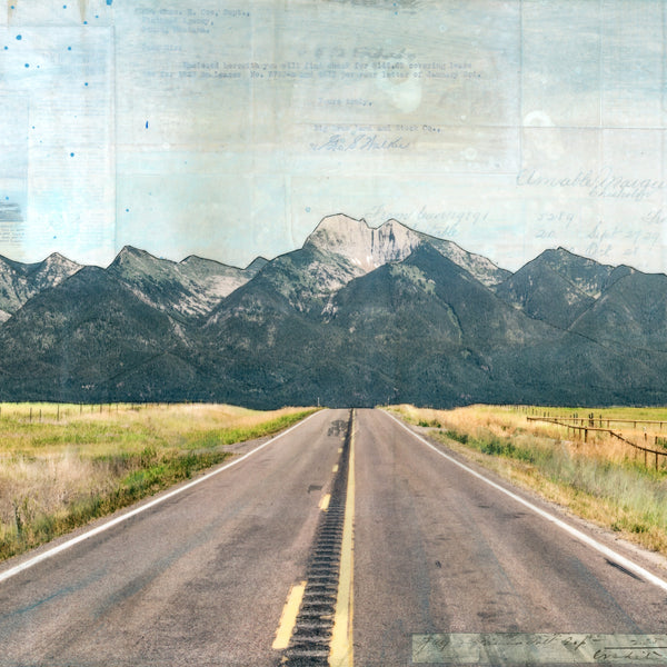 Toward the Peaks, 12" x 24"