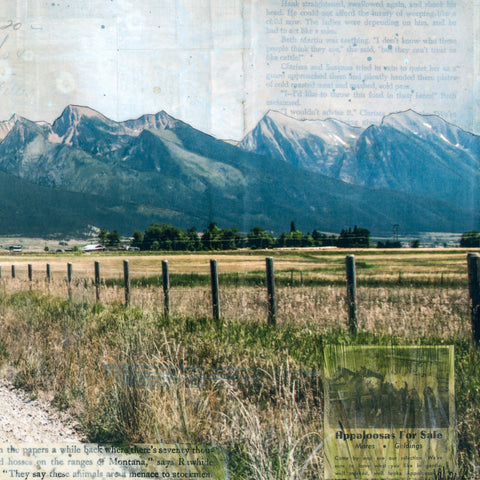 Toward the Peaks II, 12" x 24"