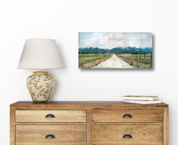 Toward the Peaks II, 12" x 24"