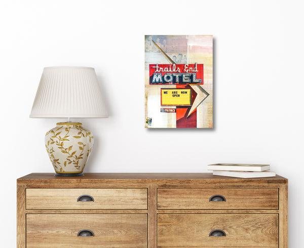 Trails End Motel III, 16" x 12"