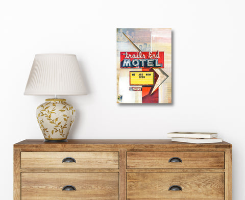 Trails End Motel III, 16" x 12"