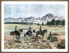 The Western Horsemen, 30" x 40" Framed