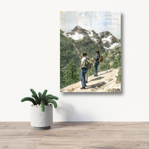 Will Hike for Views, 12" x 9"