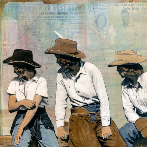Young Wranglers, 18" x 24" Framed