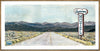 Hang up your Boots at the Westerner, 12" x 24" Framed