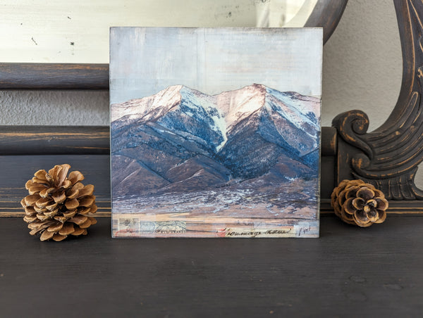 Sangre Peaks III, 8" x 8"