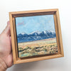Distant Trails, 4" x 4" framed to 5x5