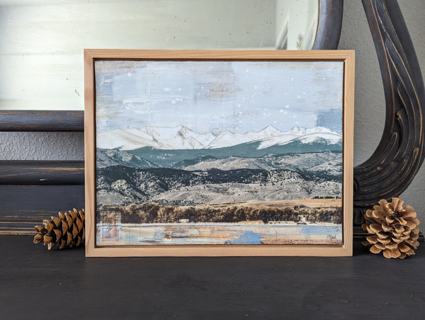 Winter Layers, 9" x 12" framed to 10x13