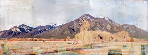 Taos in Fall, 18" x 48"