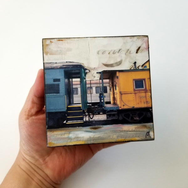Think Caboose, 4" x 4"