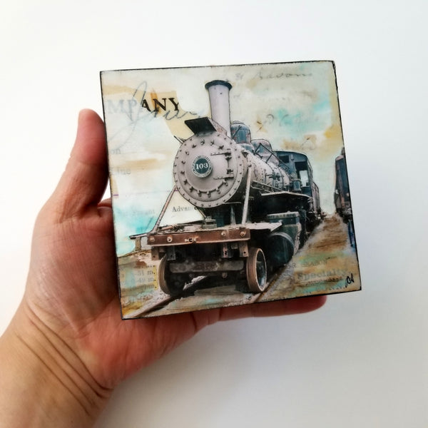 Steam 103, 4" x 4" - J.C. Spock