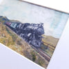 Train Study I, 4x6 original matted to 8x10