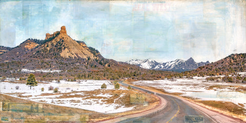 On the CO & NM Border, 24" x 48"