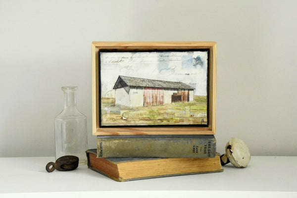 In the Barns II, 5" x 7" (framed)