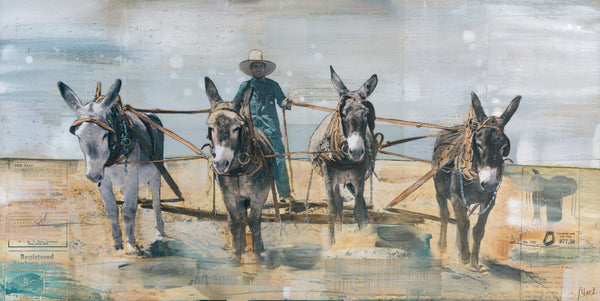 1930s Mule Team II, 12" x 24"