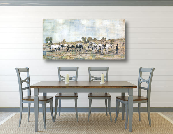 1930s Sheepherder's Pack Train, 30" x 60"