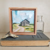 Around the Bend, 4" x 4" (Framed)
