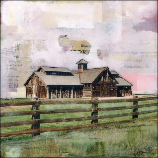 At the Ranch II, 4" x 4"