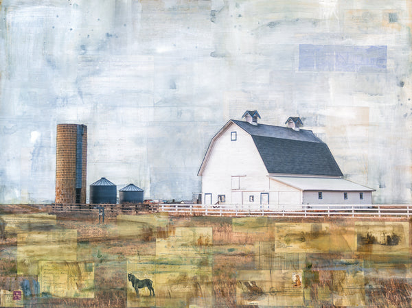 Classic White Barn, 30" x 40"