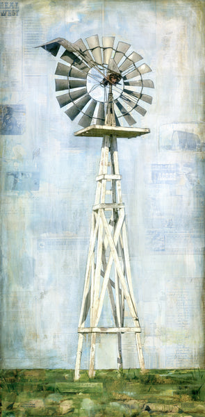 High Plains Windmill, 24" x 48"