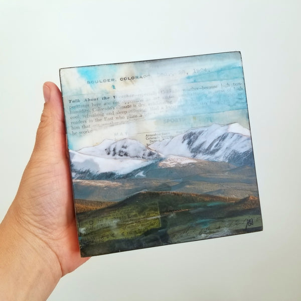 Leading to Evans, 5" x 5"