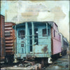 Mixed Caboose, 4" x 4"