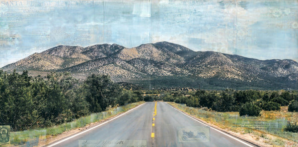 On the Turquoise Trail, 12" x 24"
