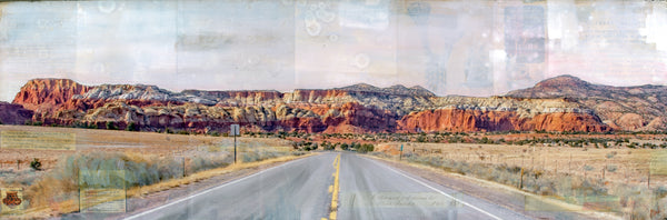 On to Ghost Ranch, 12" x 36"